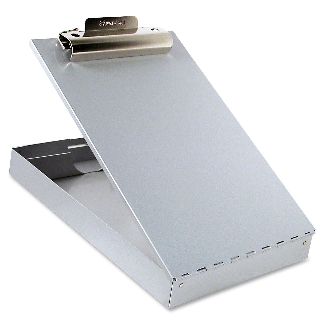 Metal Storage Clipboard Compartment Document Paper Box Container Office