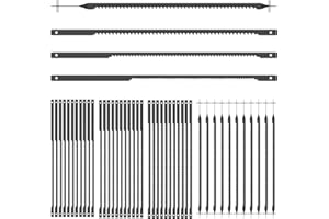 GLMFAN 4 Inch Scroll Saw Blades, 48pcs Pin End Scroll Saw Blade Replacement for MS20 MS20-01 MS51-01 MS52-01 MS53-01, High Ca