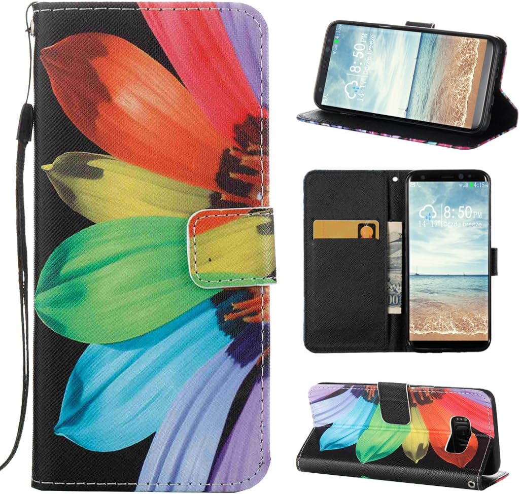 Galaxy S8 Plus Flip Case, Samsung Galaxy S8 Plus Leather Wallet Case, Rosa Schleife PU Leather Color Painting Magnetic Flip Folio Protective Shell Skin Cases Covers for Samsung Galaxy S8 Plus (6.2")