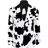 Fashonal 2-Piece Mens Halloween Christmas Blazer & Tie