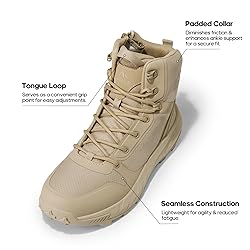 NORTIV 8 Men's Military Tactical Boot Lightweight