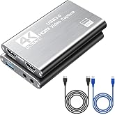 Video Capture Card Nintendo Switch, 4K HDMI Video Capture Card, 1080P 60FPS, HDMI to USB 3.0 Capture Card for Streaming Work with Camera/Xbox/PS4/PS5/PC/OBS