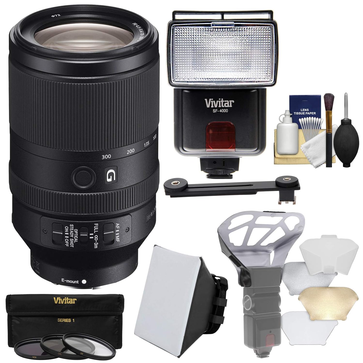Camera & Camcorder Lens Bundles Kit Flash Soft Box Diffusers Sony Alpha