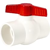 Eastman 2 x 2 Inch Slip Schedule 40 PVC Quarter Turn Ball Valve, 150 PSI, 20121