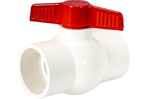 Eastman 20121 Schedule 40 PVC Ball Valve-Slip, White