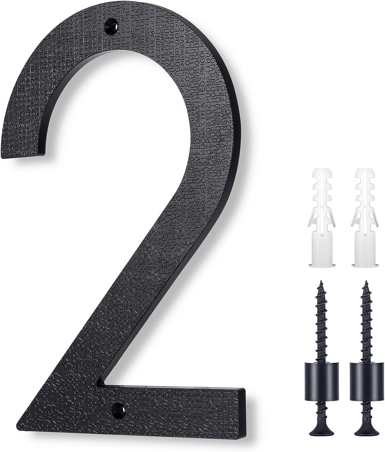 Address Signs - 8 Inch Large House Numbers,Floating House Numbers, Big Modern House Numbers, Garden Door Address Numbers for House, 911 Visibility Signage (2)