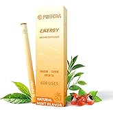 Energy Diffuser Pen, Extracts of Guarana, Green Tea & Taurine, Vitamin B12 & B6, Support for Energy & Focus Boost, Body Relaxation, Natural Alternative - 600 Uses