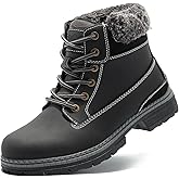 COTTIMO Womens Hiking Snow Winter Boots- Ladies Casual Outdoor Lightweight Ankle Boots Work Backpacking Lace up Fur Lined Walking Trekking Shoes