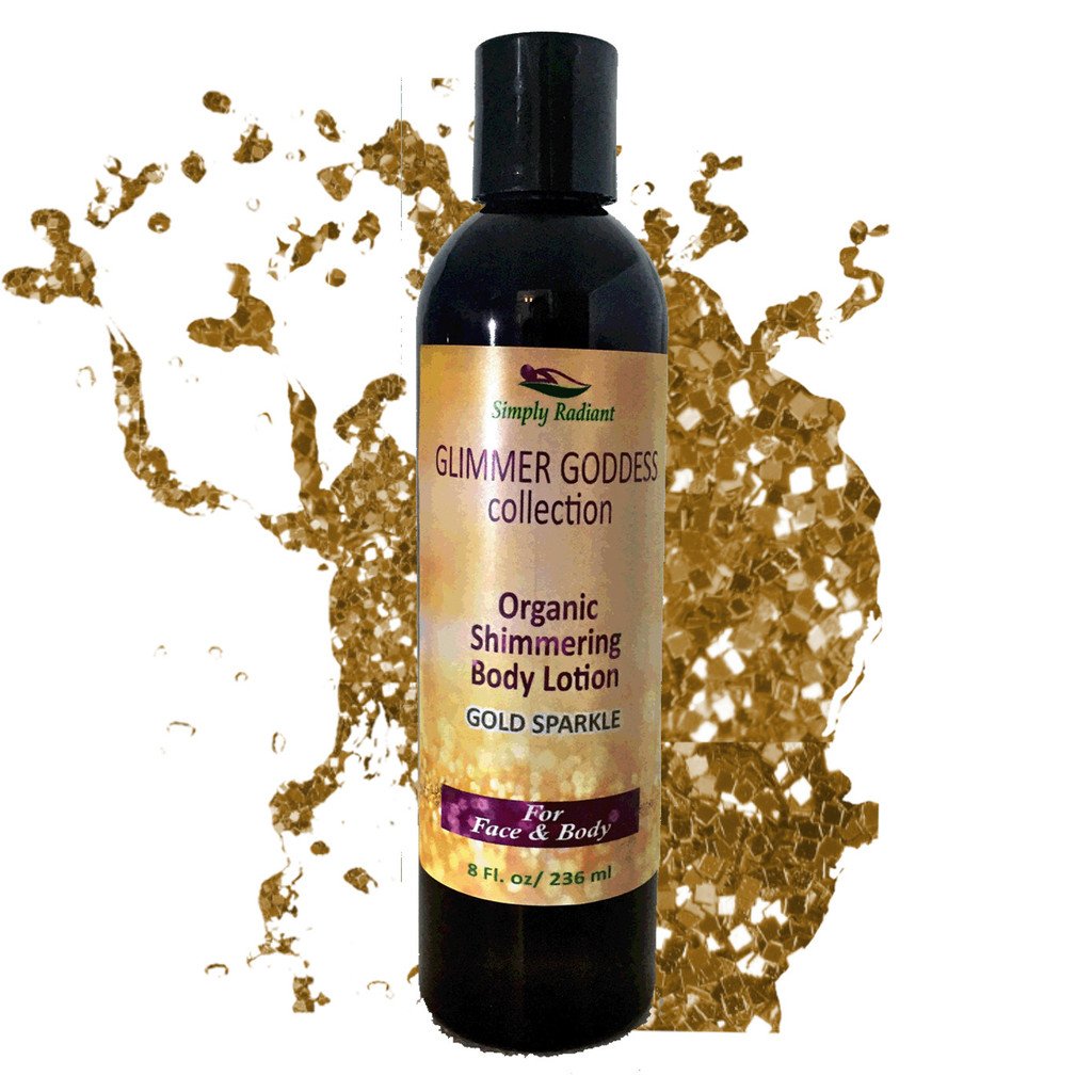 Organic Gold Shimmer Body Lotion Shimmer & Sparkle For All Skin Types