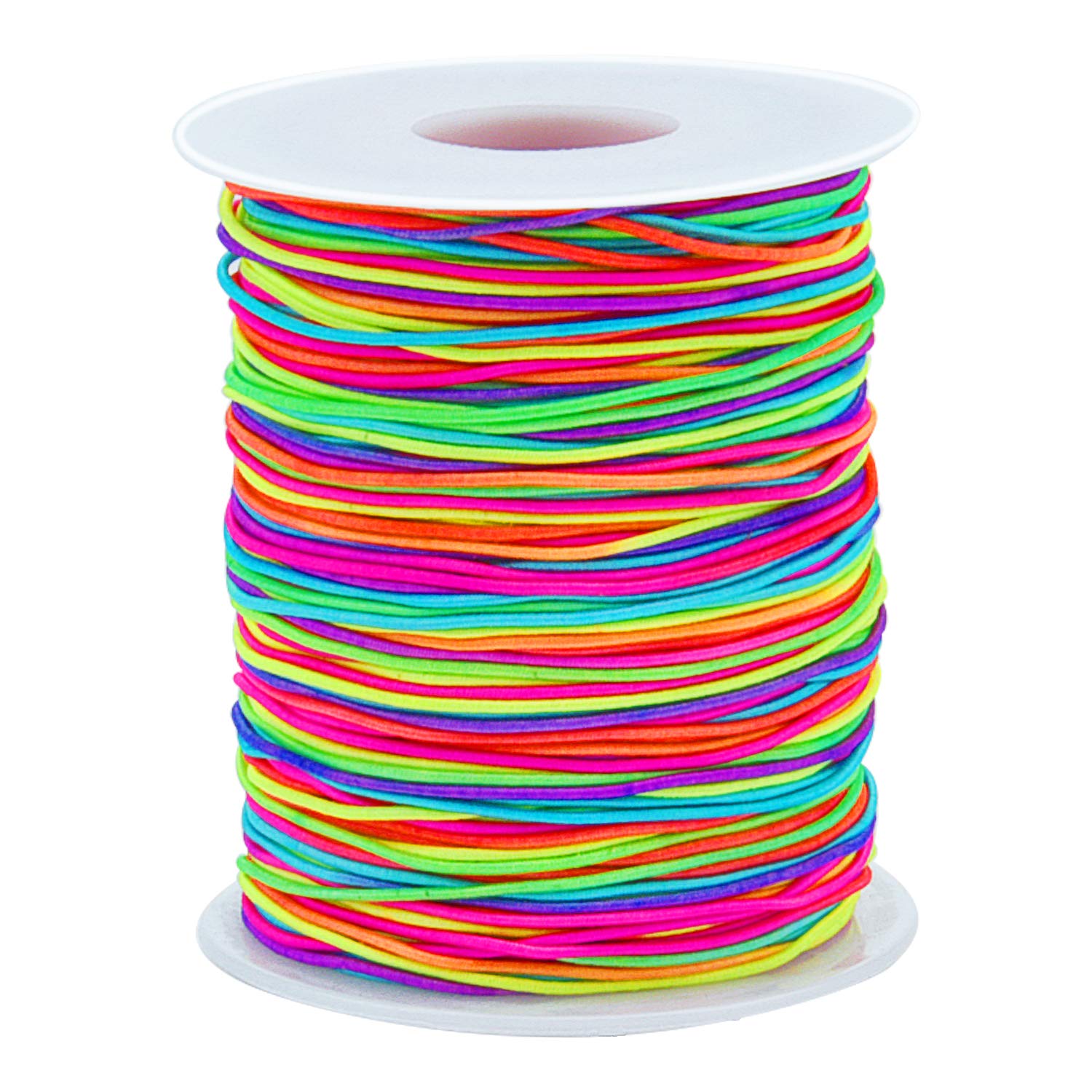 Rainbow 100 m Sunmns 1mm Elastic Cord Beads Stretch String for Jewelry Bracelet Making Beading