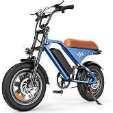AYOLNY Electric Bike for Adults, 1500W Peak 16''Fat Tire E Bike, 55+ Miles | Top 20+ Mph, 36V 10.4AH Removable Battery ,Dual Suspension , Hydraulic Brakes , Suitable for Commuters and Off-Road Cyclists