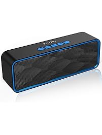 ZoeeTree S1 Wireless Bluetooth Speaker, Outdoor Portable Stereo Speaker with HD Audio and Enhanced Bass, Built-In Dual Driver Speakerphone, Bluetooth 4.2, Handsfree Calling, TF Card Slot