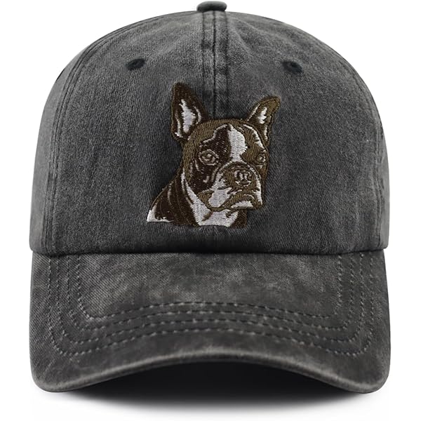 Dog Trainer Distressed Dad Hat - Embroidered Cotton Adjustable Baseball Cap, Dark Grey, Unisex - View #8