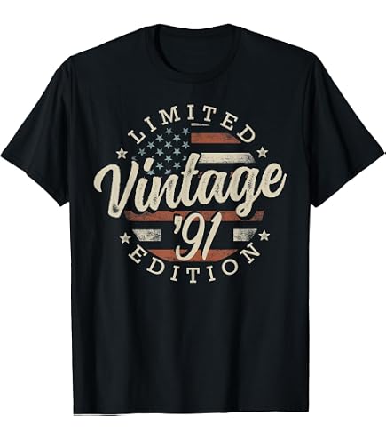 Amazon.com: Vintage Est 1991 Limited Edition Classic 1991 Men and