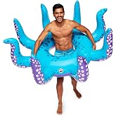 BigMouth Inc. Giant Octopus Tentacles Pool Float, 5 Feet Wide, Inflatable Floatie Tube, Blow-up Swim Ring, Outdoor Summer Pool Party Water Toy