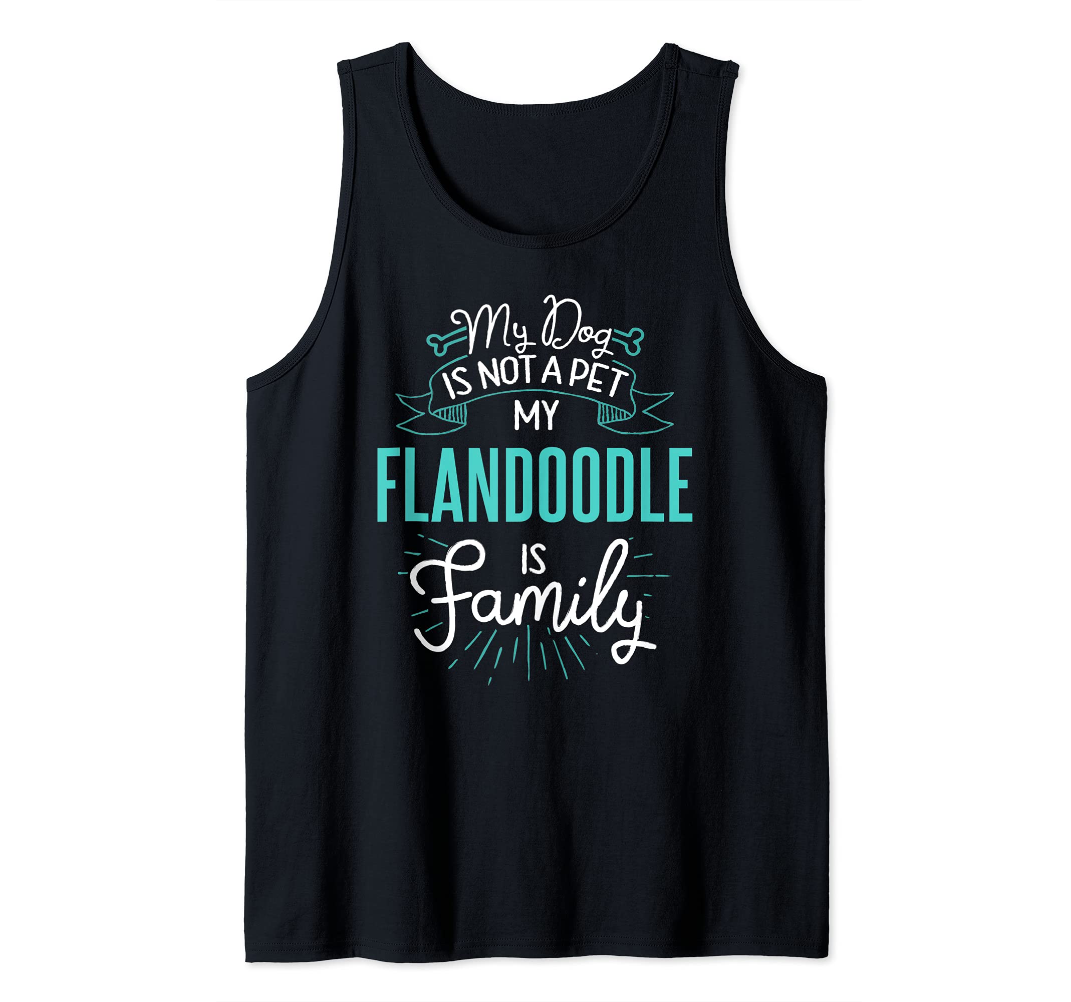 Cute Flandoodle Design Family Dog Giftn Tank Top