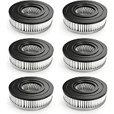 6 Pcs PAVC101 Vacuum Motor Filters Compatible with PowerSmith | 10 Amp Ash Vacuum, HEPA Filter Replacement, Washable and Reusable