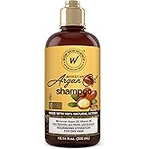 WOW Skin Science Moroccan Argan Oil Shampoo - Sulfate Free Moisturizing Shampoo for Dry, Damaged Hair - For Women & Men
