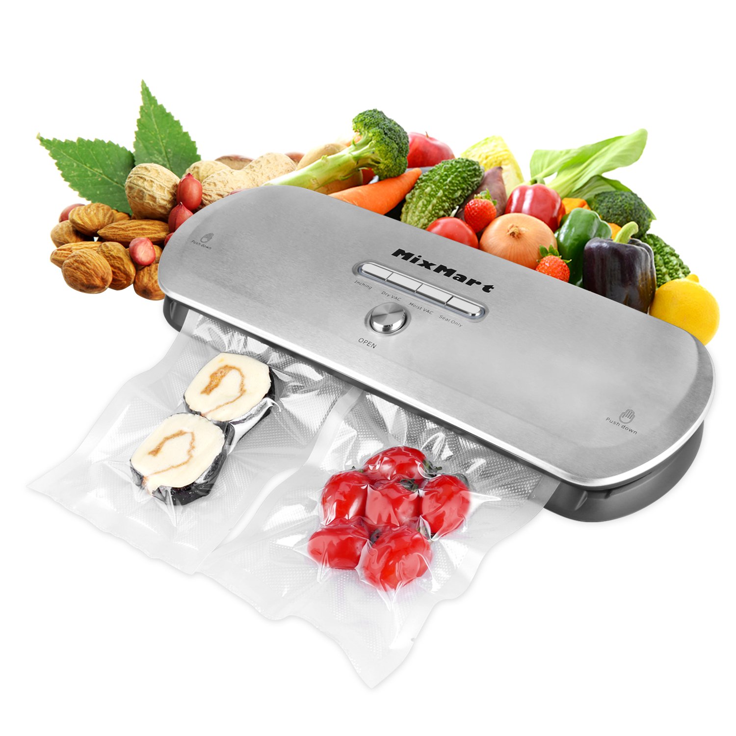 MixMart Envasadora al Vacío Máquina de Envasado de Alimentos Eléctrico Automático Aparato