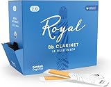 D'Addario Organic Royal Bb Clarinet Reeds 2.0 Strength Bulk 25