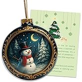 Christmas Ornament 2025, Snowman Ornament, Snowman Ornaments for Christmas Tree, Christmas Tree Ornaments, Acrylic Christmas Ornaments, Suncatcher Effect Stained Glass Car Hanging