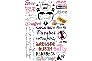 Kink Ink - 26 x Male Gay Cuck LGBTQ+ Temporary Tattoo