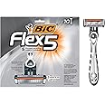 BIC Flex 5 Disposable Razors for Men, Long-Lasting 5-Blade Razors For a Smooth and Comfortable Shave, Shaving Razors, 10 Count