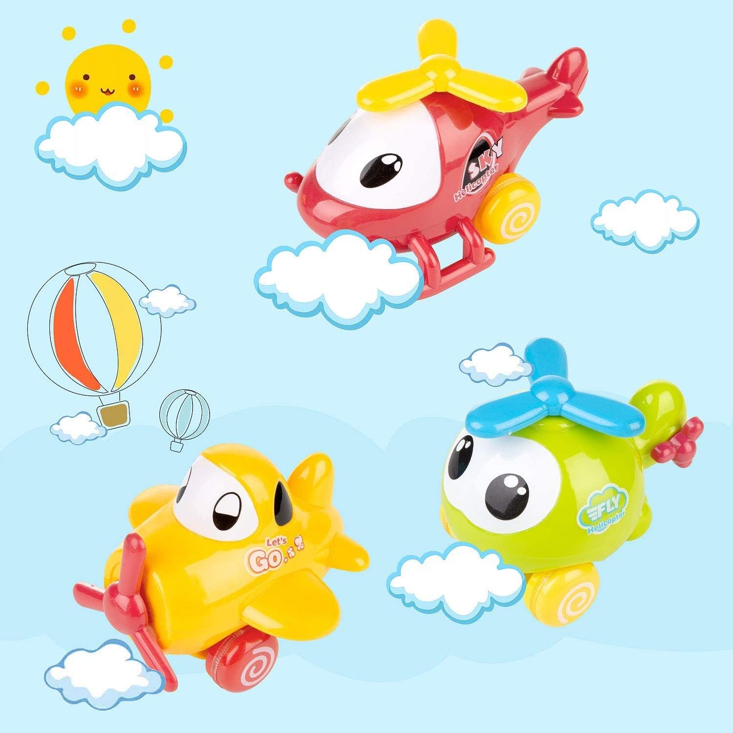 4 Pcs Juguetes Para Bebes De Coches De Friccion Con Motor De Empuje Y Anda De Dibujos Animados De Juguetes Los Mejores Juguetes Para Ninos De 1 Ano Comius Sharp Coches De