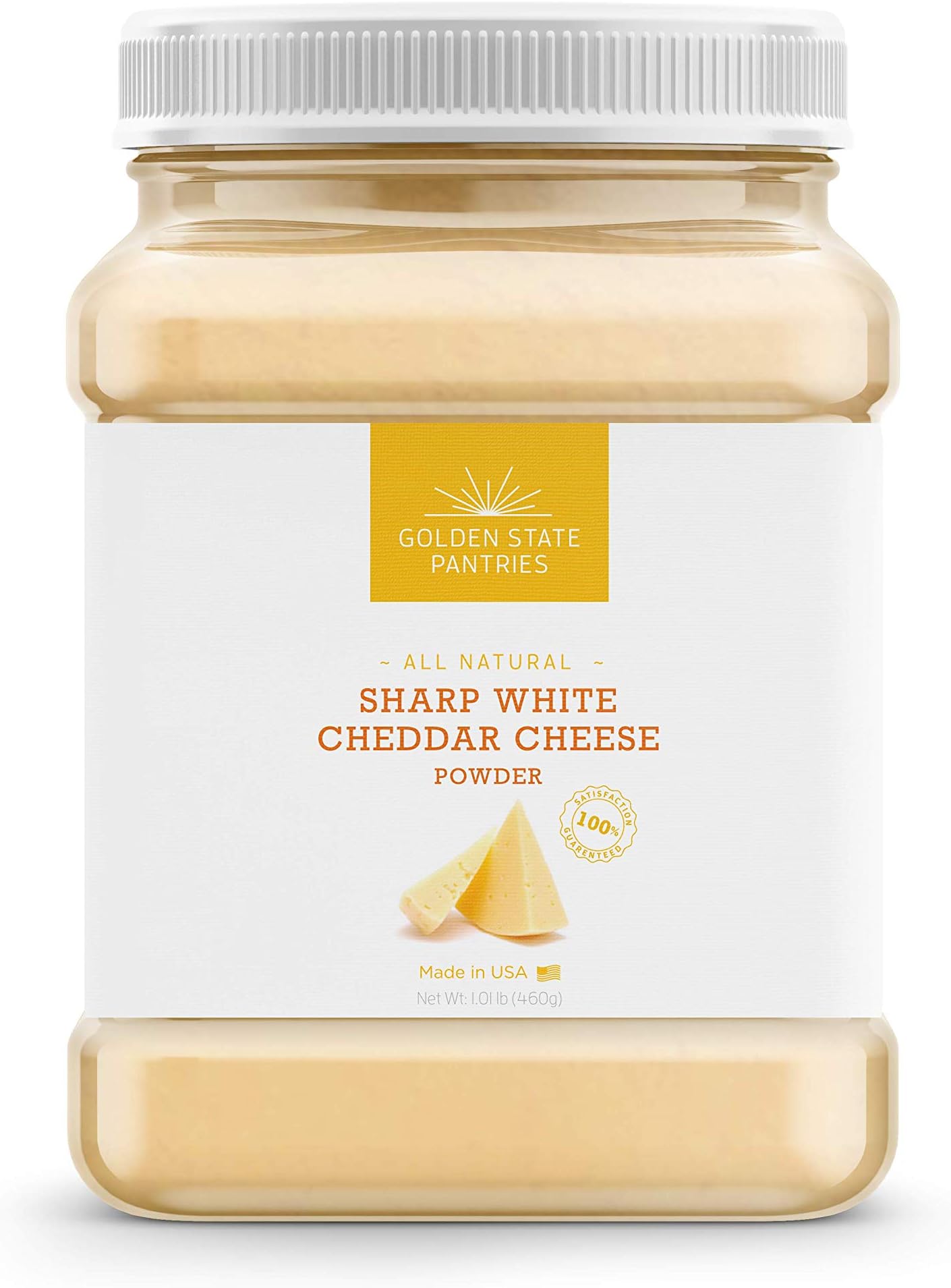 Cheddar Powder – Sharp White Cheddar Cheese Powder Great for Popcorn Seasoning and all your Cheese needs – Restaurant Quality Natural Hormone Free Powdered Cheese – Keto Friendly - Idaho - USA - 1lb