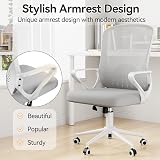 nasPaluro Ergonomic Computer Desk Chair with 3D Lumbar Support Gray view 4
