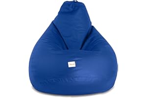 SATTVA CLASSY.ELEGANT.STYLISH SATTVA 5ft Classic Bean Bag for Adults - Big Bean Bag Covers Only (No Filling), Love Sack Bean Bag Oversized, Ultra Soft Zipper, for Dorm & Family Room (Royal Blue)