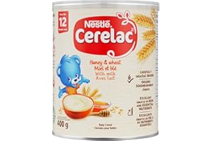 CERELAC Honey & Wheat With Milk Baby Cereal, Source of Iron & Essential Nutrients, Vegetarian, Certified Halal, Recyclable Ca