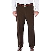 Haggar Men's E-CLO Repreve Stria Flat Front Dress Pant