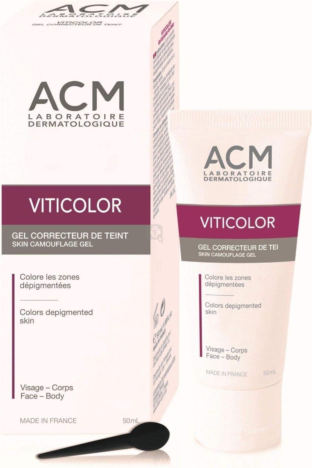 ACM Laboratoire Viticolor Camouflage Gel for Vitiliginous Skin 50ml.