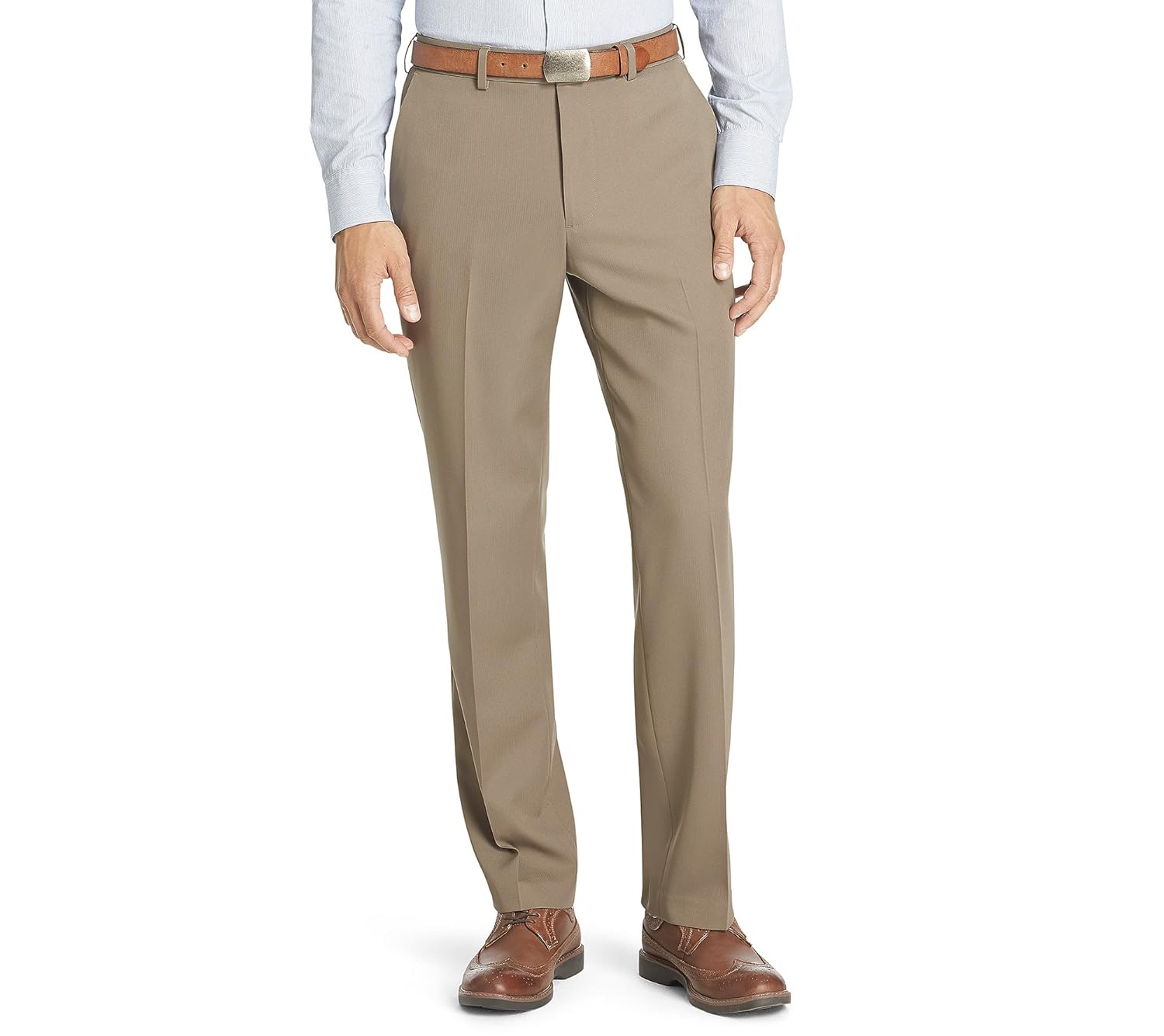 van heusen men's traveler slim fit flat front pant