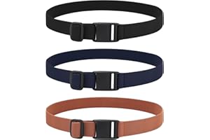 Monopa Kids Magnetic Belt for Boys - 3 Pack Toddler Girls Adjustable Elastic Belt for School Uniform Jeans