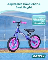 Gotrax KS12 Balance Bike, 12" Toddlers Push Bike
