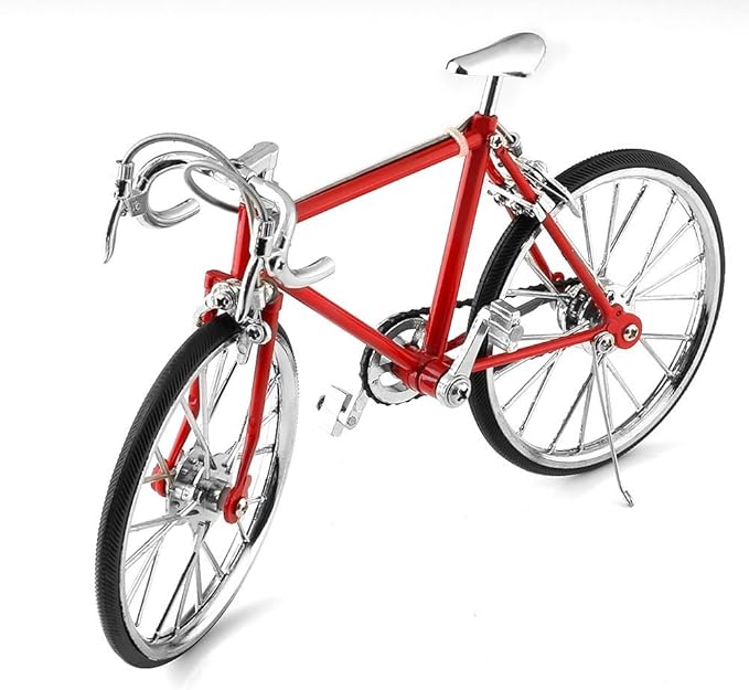 Miniature Bicycle Model Metal Racing Bike '...: Amazon.co.uk: Toys & Games - 71PniooeOYL. AC SX679 