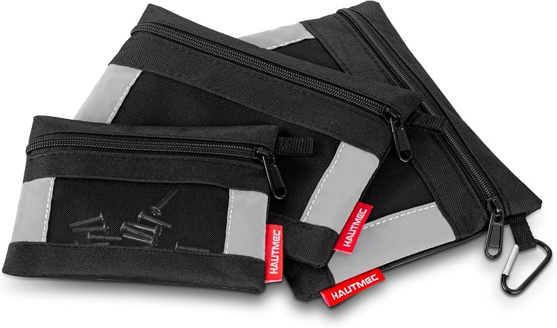 HAUTMEC 3 Piece Small Tool Pouch Set, 9x6.6, 8x6, 6.3x4.5 Inches