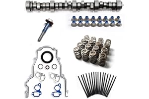 BTSCAR Sloppy Stage 3 Camshaft Kit With Springs Pushrods Lifters Set Compatible with 1997-2013 Chevrolet GMC LS 4.8 5.3 5.7 6.0 6.2 V8 LSx Engine Replaces PAC-1218 HL2148S 7.400”