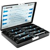 WITTE PRO WITTRON Precision Screwdriver Set, w/case, 7 Pieces