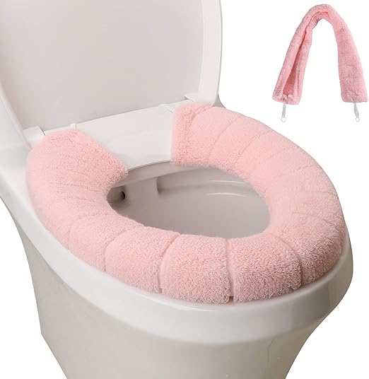 SENOMOR Toilet Seat Cover,Bathroom Soft Thicker Warmer with