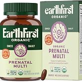 EarthFirst Organic Prenatal Organic Multivitamin, Methylated B12, Iron 30ct