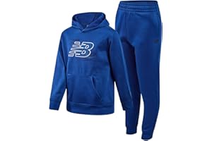 New Balance Boys Sweat Suit Set - 2 Piece Soft Fleece Tracksuit Set with Pullover Hoodie & Jogger Sweatpants for Boys (8-16)