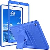 MoKo Case Fit 2018/2017 iPad 9.7 6th/5th Generation - [Heavy Duty] Shockproof Full Body Rugged Hybrid Cover with Built-in Scr