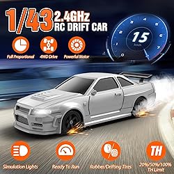 RC Drift Car, 1/43 Mini RC Drift Car with