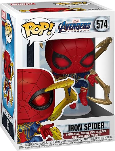 Funko Pop Marvel Endgame Iron Spider with Nano Gauntlet Figure