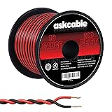 Askcable 18 Gauge 100 Feet Speaker Wire Cable 18AWG