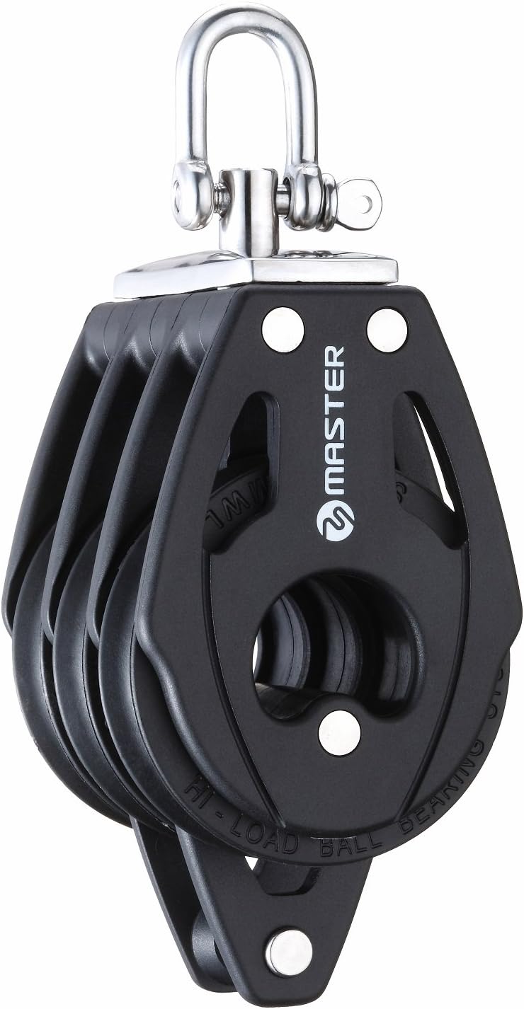 【Master】57mm Triple/Swivel/Becket Ball Bearing Sailboat Block