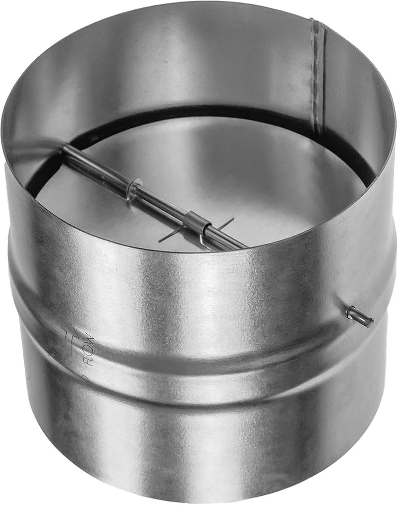 Repa Market 4 Inch Backdraft Damper Galvanized Steel Inline Duct Blocker